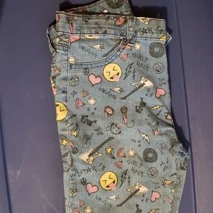 Girls Emoji Jeans